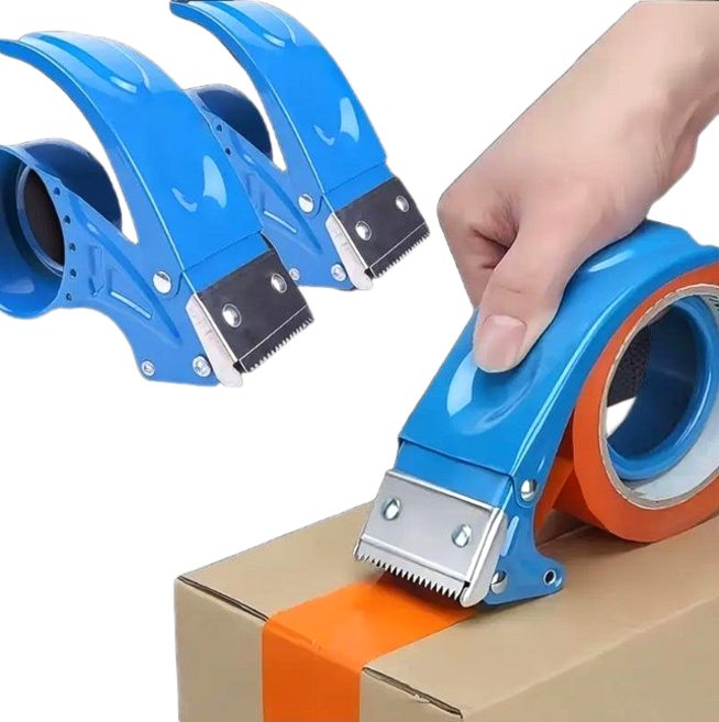 COVERONE 역회전 방지 고강도 절단 테이프 커터기, 1개, 블루50mm