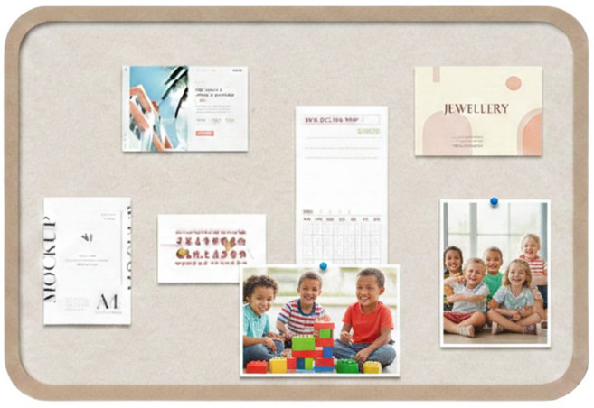 루모 무타공 접착식 펠트 보드, 베이지