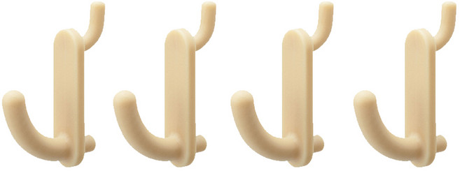 아트사인 1152 베이지 빈티지보드 후크 4개 우드 타공판 DIY 인테리어 수납 데코, 1개