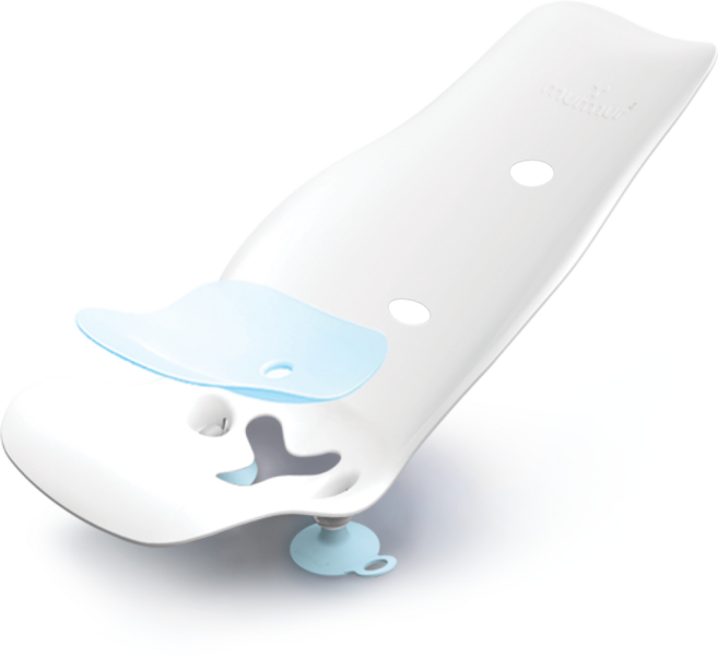 머머 아기욕조 겸용 아기비데, 블루, PP, 실리콘