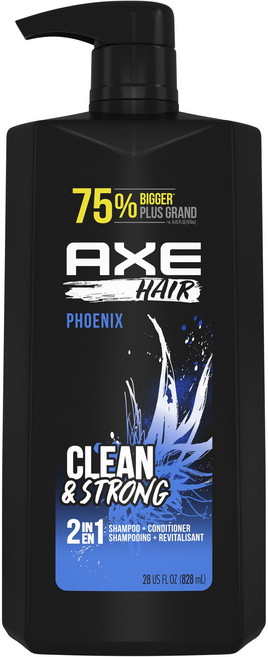 액스 헤어 피닉스 클린 & 스트롱 2-in-1 샴푸 + 컨디셔너, 1개, 828ml