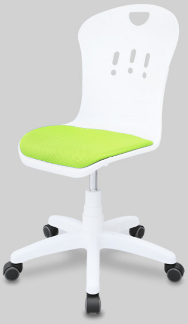 체어포커스 킹스 회전의자 KS800-RT, 바디(화이트), 방석(그린)