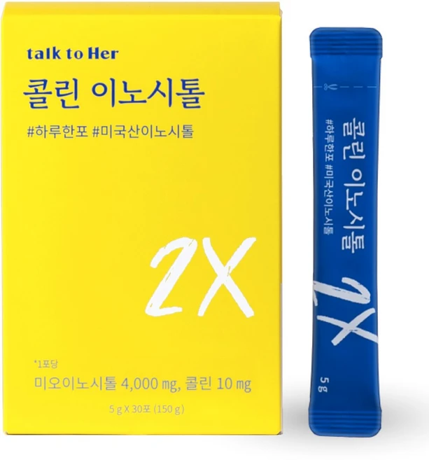 톡투허 콜린 이노시톨, 150g, 1개 - 쿠팡
