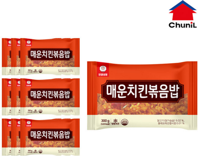 [자연맘스토리] 천일 매운치킨 볶음밥 300g x 10개