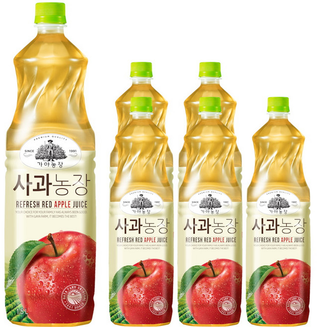 가야농장 사과농장 1.5L, 6개