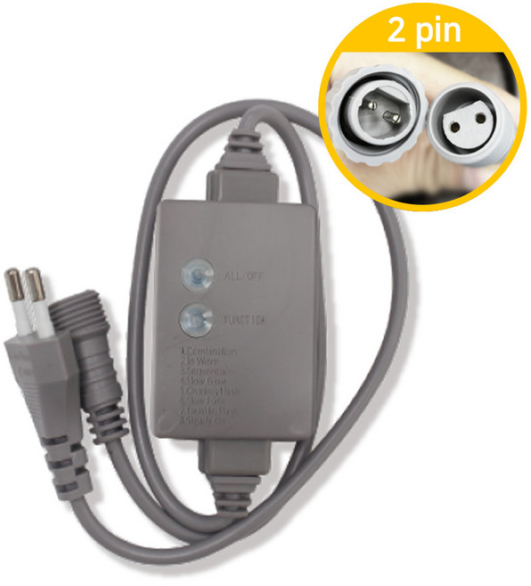 LED 크리스마스 트리 조명 장식 전구 연결형 24V 96구 검정선, 점멸컨버터 30W, 1개