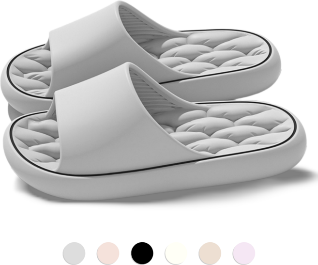 리빙도감 실내 슬리퍼 거실 실내화, 1개, 그레이