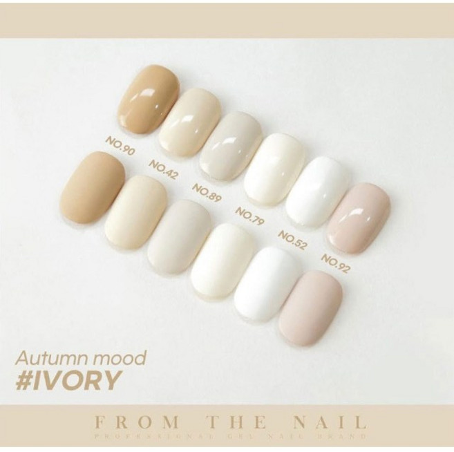 프롬더네일 어텀무드 아이보리 6종 단품 cp, 1개, NO.90#