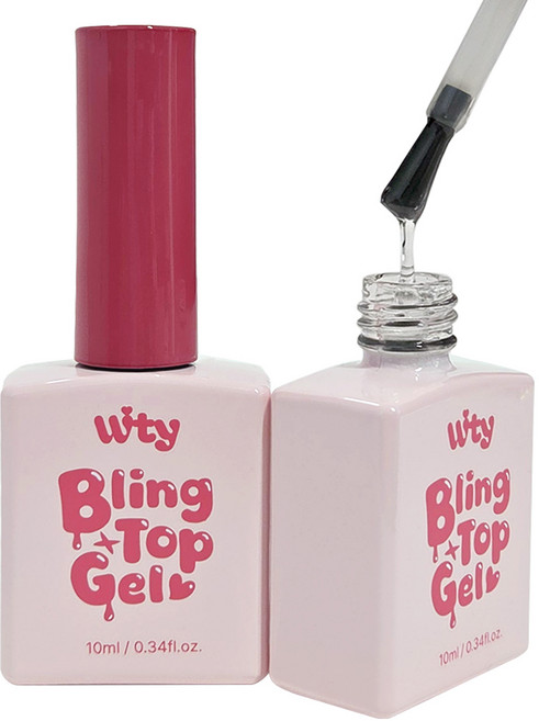 위티 블링 논와이프 탑젤 고광택, 1개, 10ml, 투명