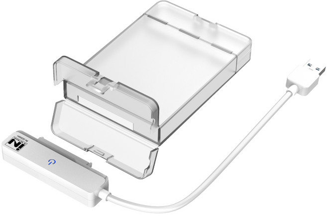 USB 3.0 to SATA 2.5인치 SSD HDD 투명 하드 케이스 최대8TB 지원