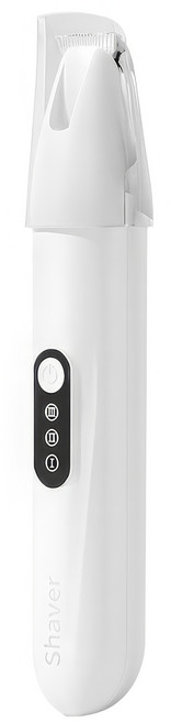 RUN기술 3단 반려동물 바리깡 미니 저소음 클리퍼 발바닥 LED, 1개, 화이트