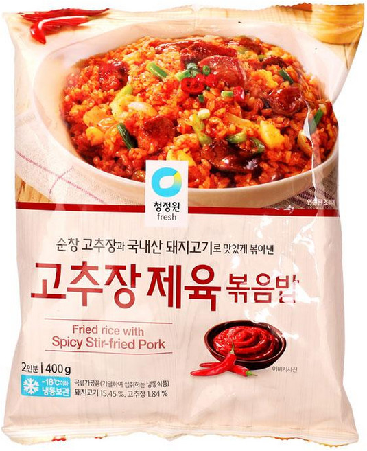 냉동 청정원 고추장 제육볶음밥 400g, 1개