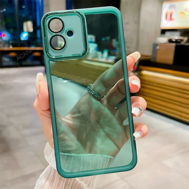 모토로라 모토 G54 5G G34 G24 G14 G85 G60 G32 Edge 40 Neo 50 Fusion Pro 투명 실리콘 케이스 G 카메라, 11 For Moto E14, 02 Green