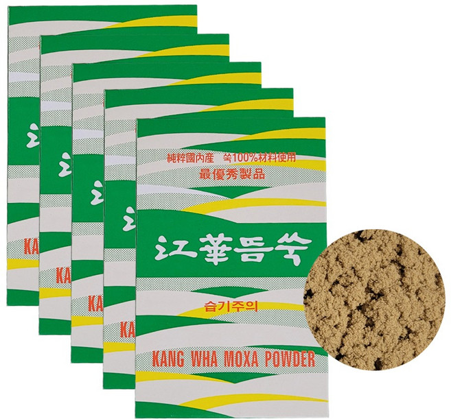 강화뜸쑥 직구뜸 약쑥 쑥뜸(8g) + 국내산 알콜솜 10매 증정, 5개