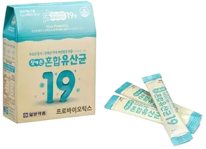 장에존 혼합유산균19 유산균 프로바이오틱스 프리바이오틱스 장건강 2개월분, 1개