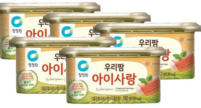 청정원 우리팜 아이사랑, 190g, 5개