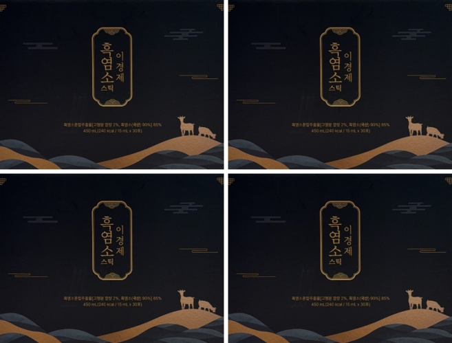 이경제 흑염소 스틱 쇼핑백 선물세트, 120개, 15ml