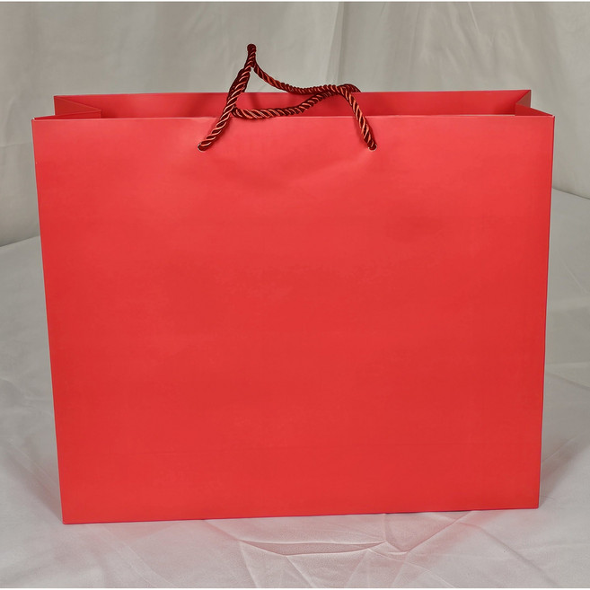 호야몰 무광코팅종이쇼핑백 두꺼운(230g) 다양한 색상 주문제작/인쇄가능 선물용, 50개, 적색(레드)