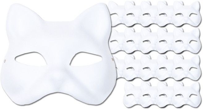 [메잌미] 종이탈 가면 만들기 아일렛끈, 20개, 여우탈