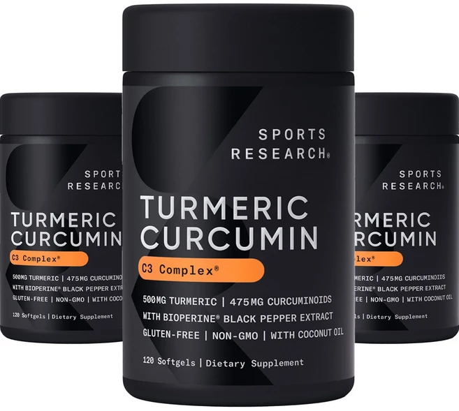 스포츠리서치 강황 커큐민 500mg 소프트젤, 120개입, 3개, 120정 - 쿠팡