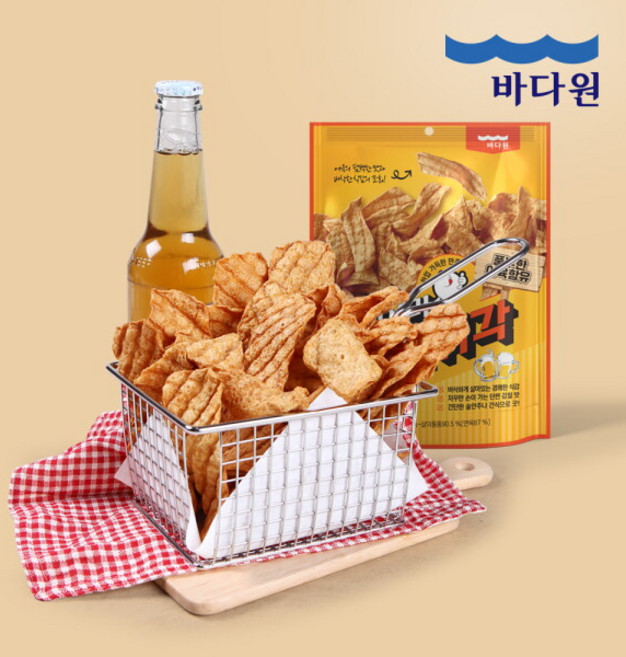 [바다원(주)] 바다원 한입만 어포튀각 50g x 10봉, 10개