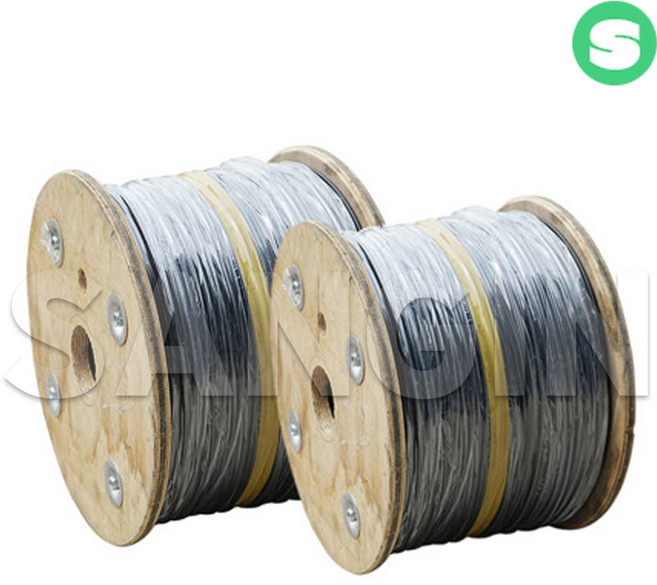 상인농자재 유인줄모음 하우스밴드 씨씨론 코팅와이어 낙하산줄 매듭필요없는 유인줄 안파고 예인선, 코팅와이어_5mmX500m, 1개