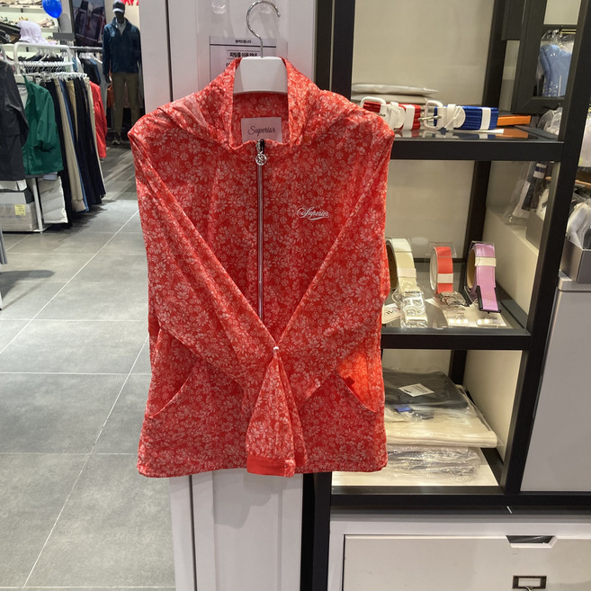 슈페리어 IW0FOJN201 여성 플라워 프린트 홑겹 점퍼