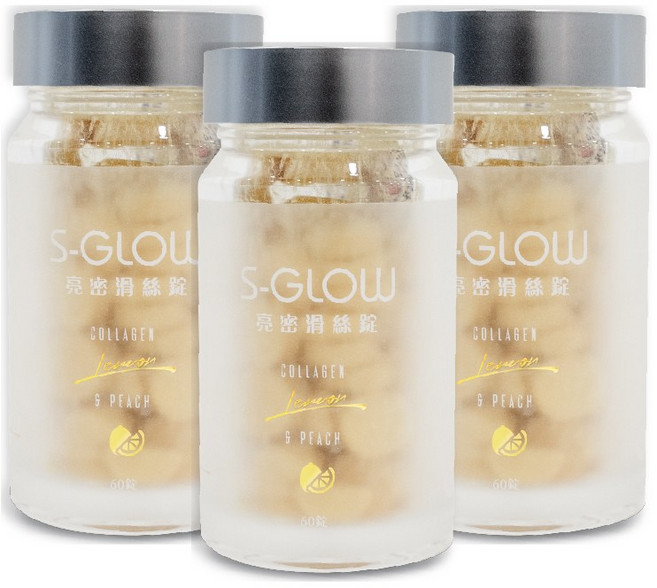 Wellous S-GLOW 亮密滑絲錠, 3盒, 60顆