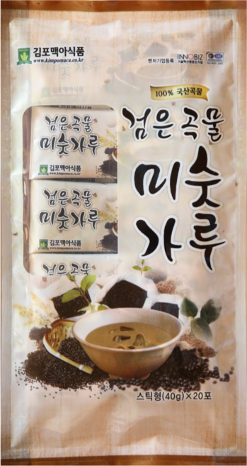 김포맥아식품 검은곡물 미숫가루 스틱형, 800g, 1세트