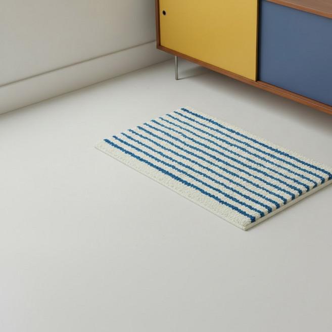 엘리무아 어반 워셔블 욕실발매트/주방발매트, 블루