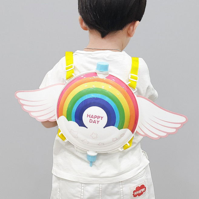 백팩 배낭 물총, 엔젤 레인보우, 1개