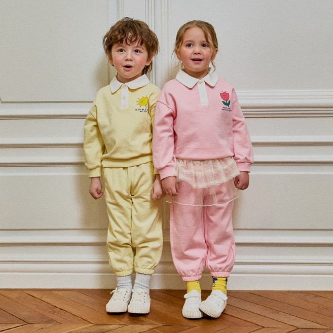 [밀리밤] 쁘띠 카라 상하세트 MLMS25S2M