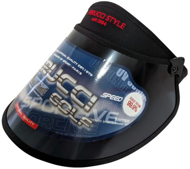 FERUCCI 소확행몰 남녀공용 썬바이저 썬캡 각도조절 6컬러 UV 자외선차단 99.9%