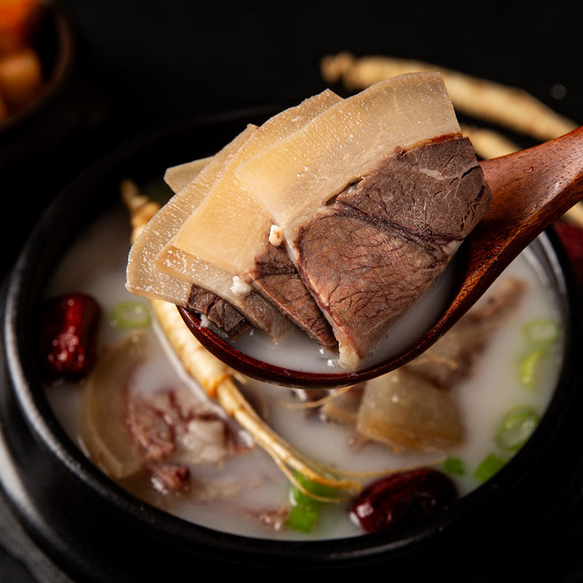 우정옥 한우 소머리 사골 곰탕 진한 육수 곰국 몸보신, 3개, 1kg