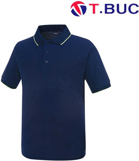 사계절 티셔츠 T-111 네이비 M~4XL 작업복 근무복 봄 여름 남자 상의 반팔 티뷰크, T-111 네이비 4XL, 1개