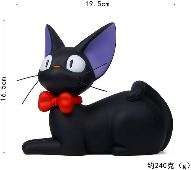 지브리스튜디오 마녀배달부 키키 피규어 지지A 서있는자세 인테리어 소품 장식, 1개, F. 검은 고양이 저금통카톤 포장