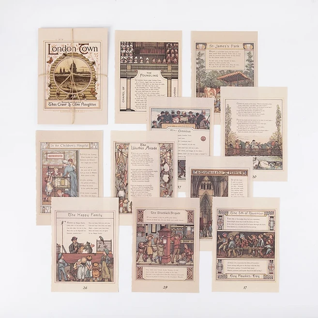 10 개/몫 빈티지 INS 시뮬레이션 오래된 책 페이지 Scrapbooking 재료 종이 장식 DIY 레트로 신문 배경, 01 2