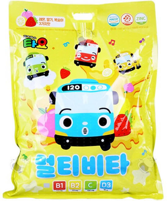 타요 키즈비타 캔디, 1개, 1000정