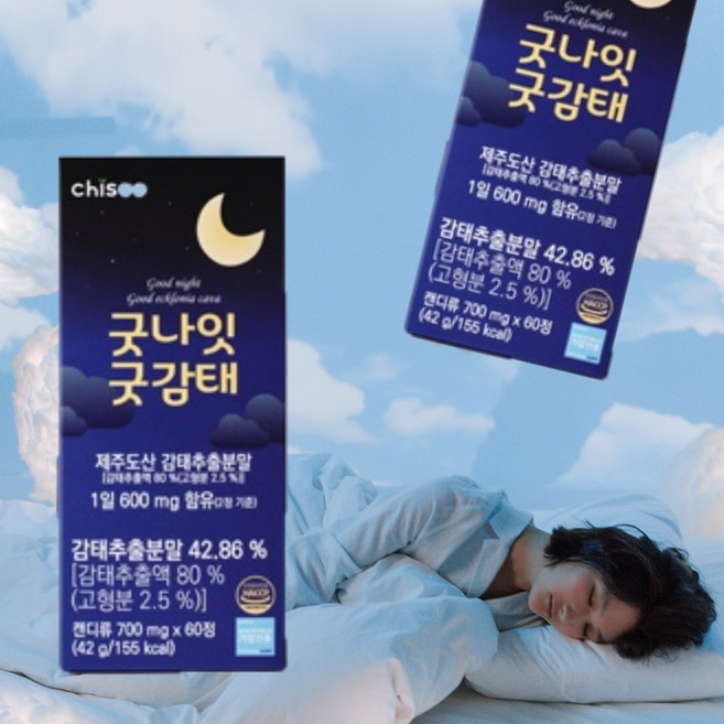 굿나잇 굿감태 정+ KF94마스크 증정, 3세트, 60정