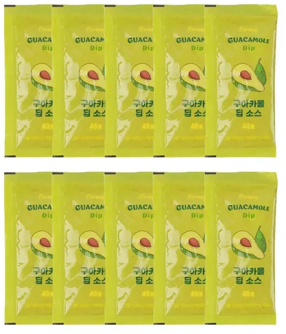 과카몰리 구아카몰 딥 나쵸소스 x 10개, 40g, 1세트