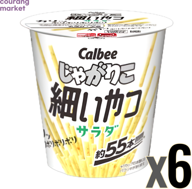 Calbee 가루비 자가리코 칸사이풍 니쿠자가맛 52g X 3개세트, 6개