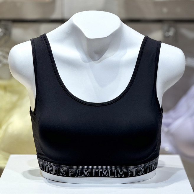 FILA 휠라언더웨어 [ NC터미널점] 여성 에센셜 베이직 브라탑 FI4ITH1644FBLK