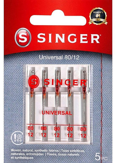 싱어 04735 재봉틀 바늘 5개입 80/12, 5.0