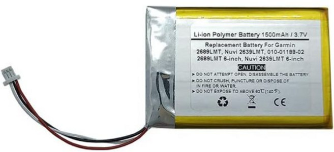 3.7V 1500mAh Garmin n 2689용 GPS 내비게이터 배터리 교체LMT Nuvi 2639LMT 010-01188-02 2689LMT 6-inch Nuvi 2639, 3.7V 1500mAh Garmin n 2689용 GP