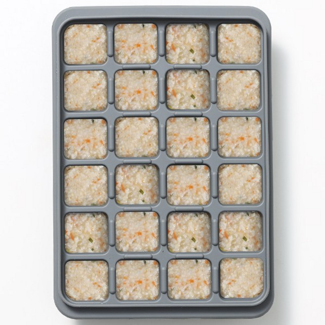 국산 실리콘 이유식큐브 보관용기, 10ml, 그레이 24구, 1개