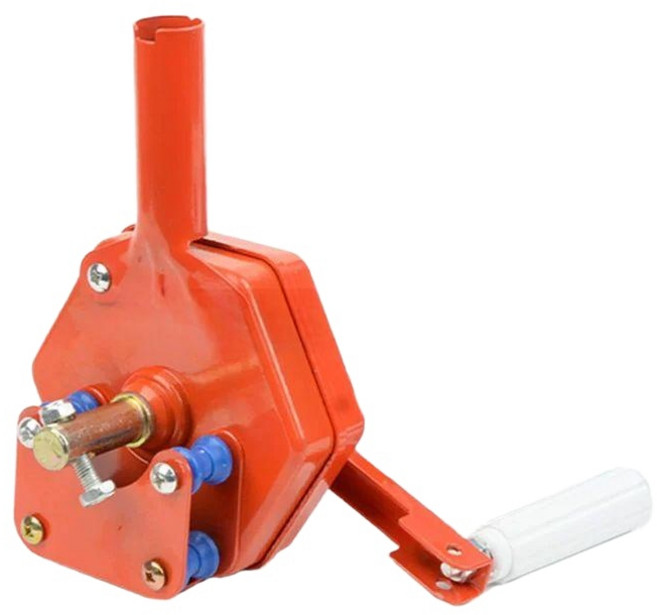 롤 개폐기 셔터 비닐하우스 측면 핸들 핸들개폐기 축사, 터빈 레드, 1개