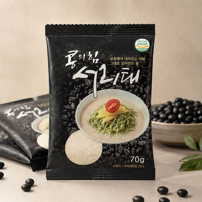 콩의힘 콩국수용 서리태콩가루 70gx7개입(7인분), 7개, 70g