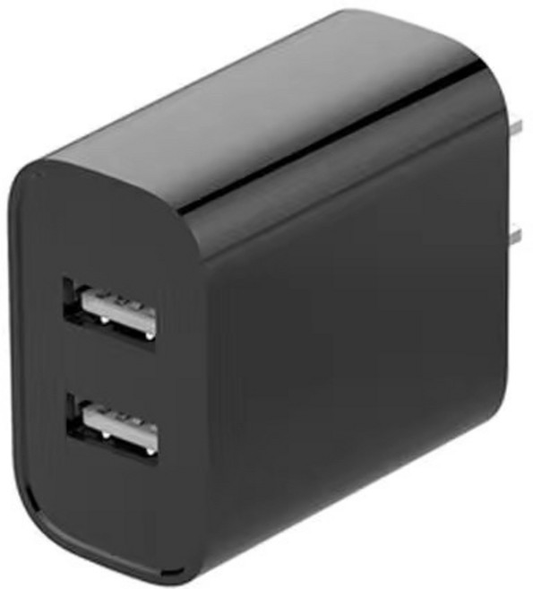充電頭充電器 5V2A單口/雙口 快充, 經典黑雙口【快速充電】, 1個