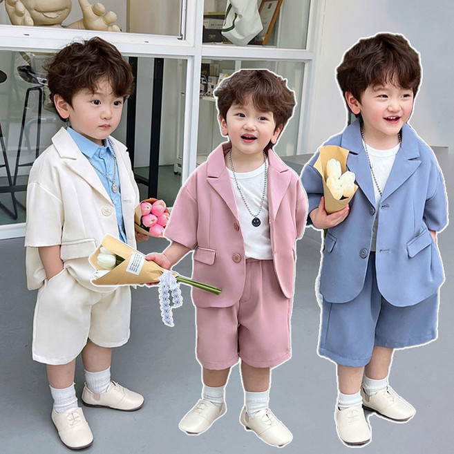 민트스쿨 입학 졸업 정장 2종 반팔 반바지 상하의 세트 XF5455