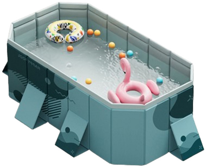 원터치 대형 접이식욕조 패널형 전신 간이 성인 이동식 욕조, 1개, 블루